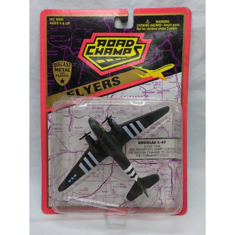 1995 Road Champs Douglas C-47 Diecast Plane